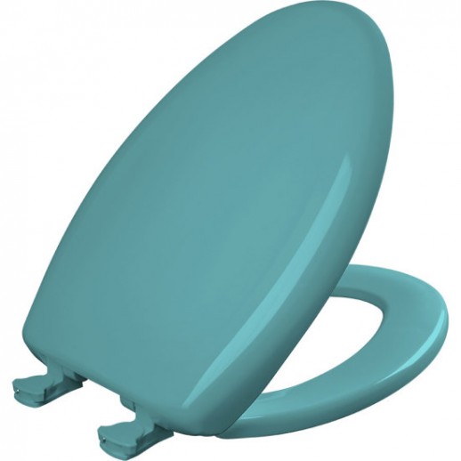 Elongated Plastic Green Bemis Toilet Seats