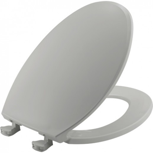 Elongated Plastic Grey Bemis Toilet Seats