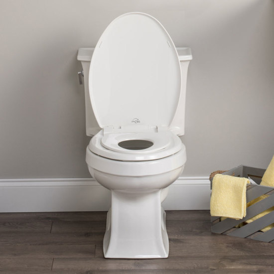 thumbnail image 2 of Mainstays Elongated Toilet Seat – White, Fits Most Standard Toilets, New Version 2 of 6