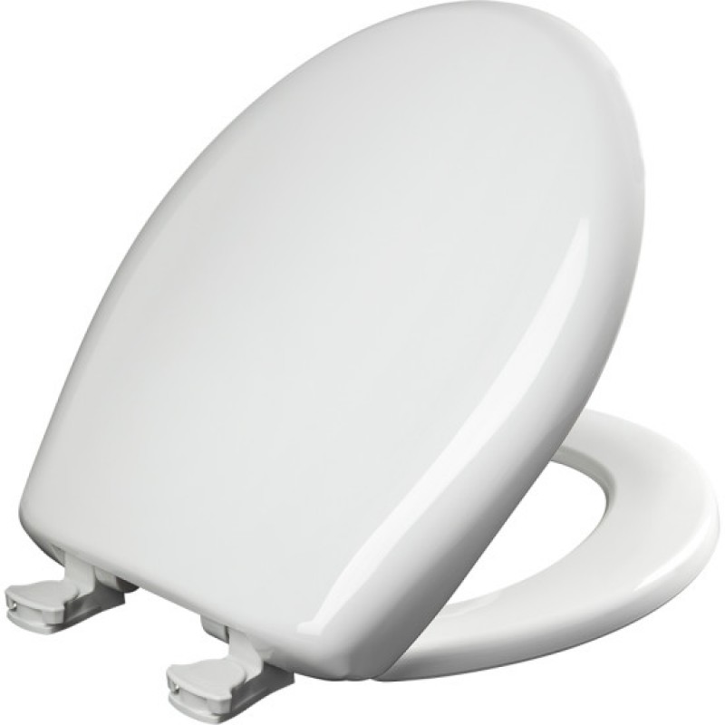 Toilet Seat Slow Close STA-TITE Elongated Closed Front in Ming Green Finish 