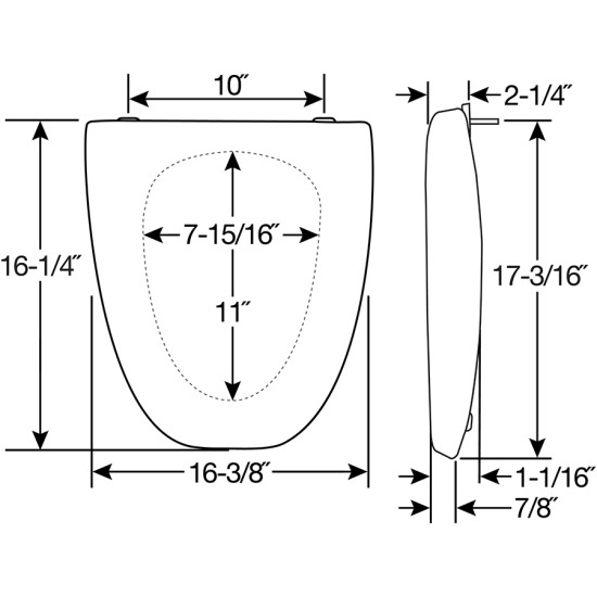Church Toilet Seat EL270 000