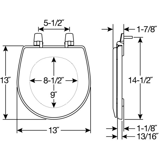 Bemis Toilet Seat TC50TTA 000 | Toiletseats.com