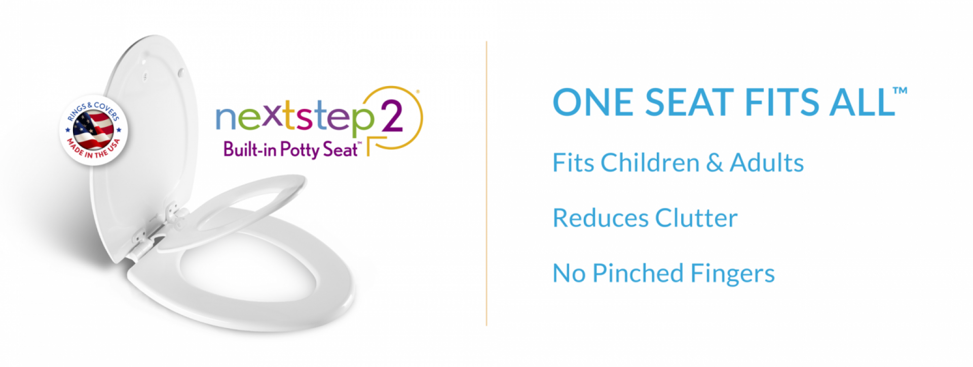 NextStep2® Builtin potty training toilet seat by Bemis